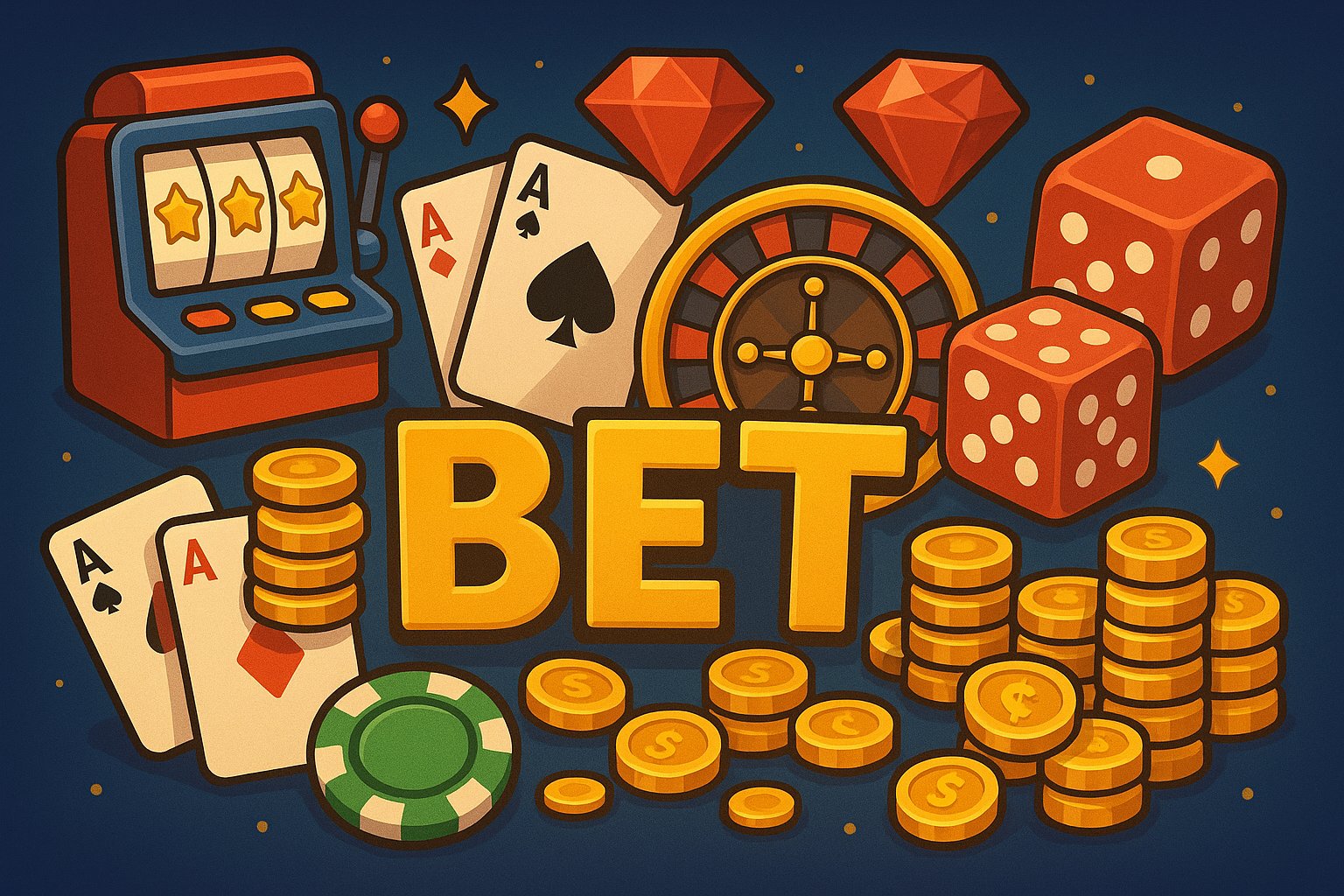 Cricket football and casino-style entertainment areas on app 18