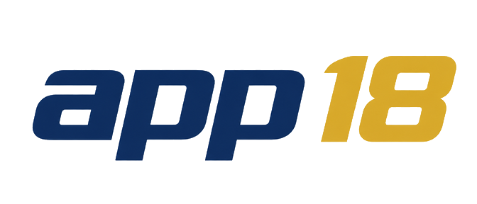 app 18 brand logo